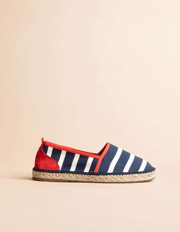 Espadrilles Rayées Kentti Homme - Toile Et Semelle Caoutchouc | Style Méditerranéen