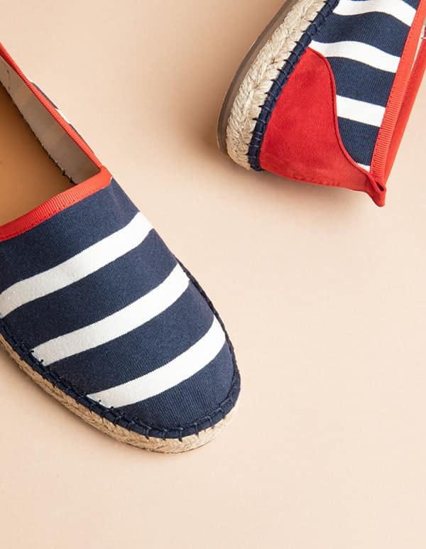 Femmes Espadrilles plateformes à enfiler avec boucle réglable et