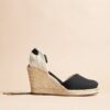 Espadrilles Noires Femme à Lacets - Taille 40, Sans Talon, En Toile - État Excellent