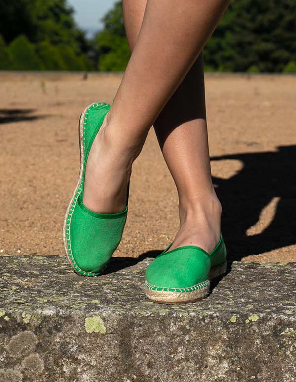 espadrille femme socoa vert