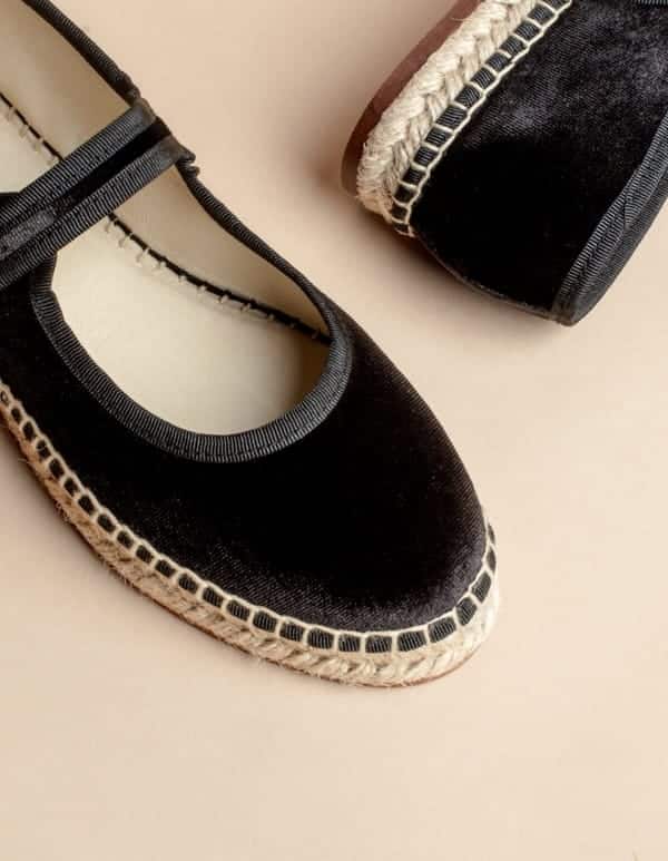 ballerine velour noir F2