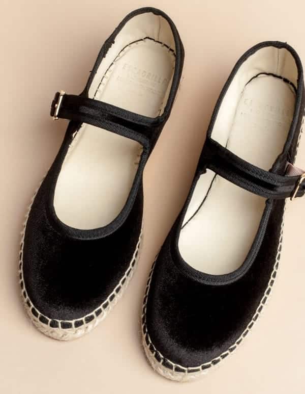 ballerine velour noir F3