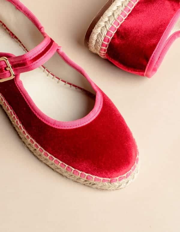ballerine velour rouge 2