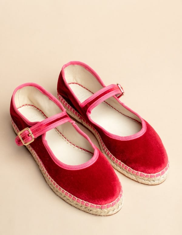 ballerine velour rouge 3