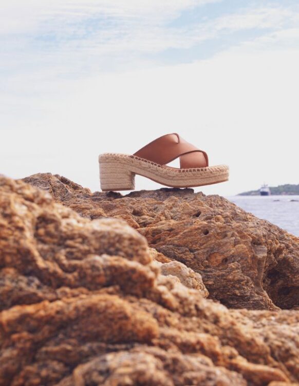 Espadrille sabot Tarifa cuir