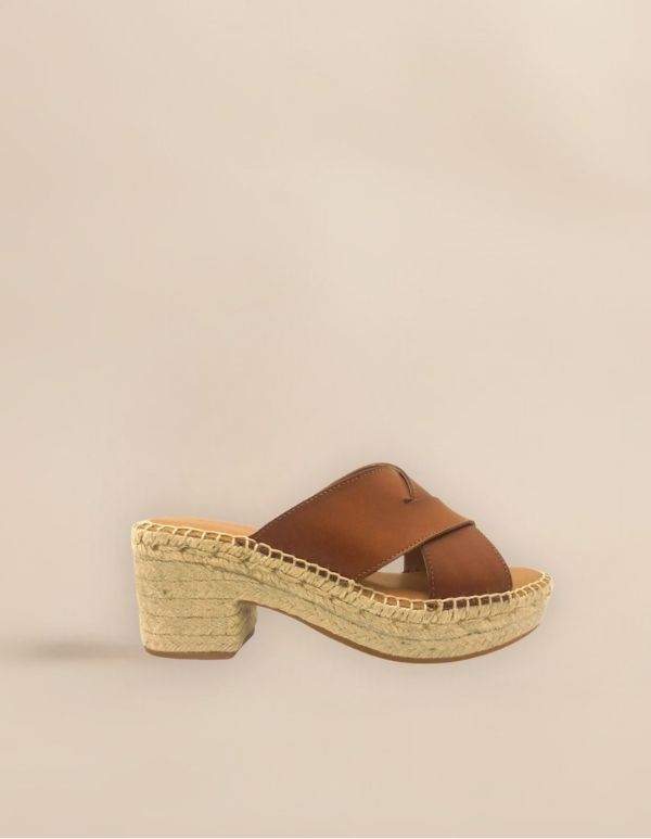 Espadrille sabot Tarifa cuir